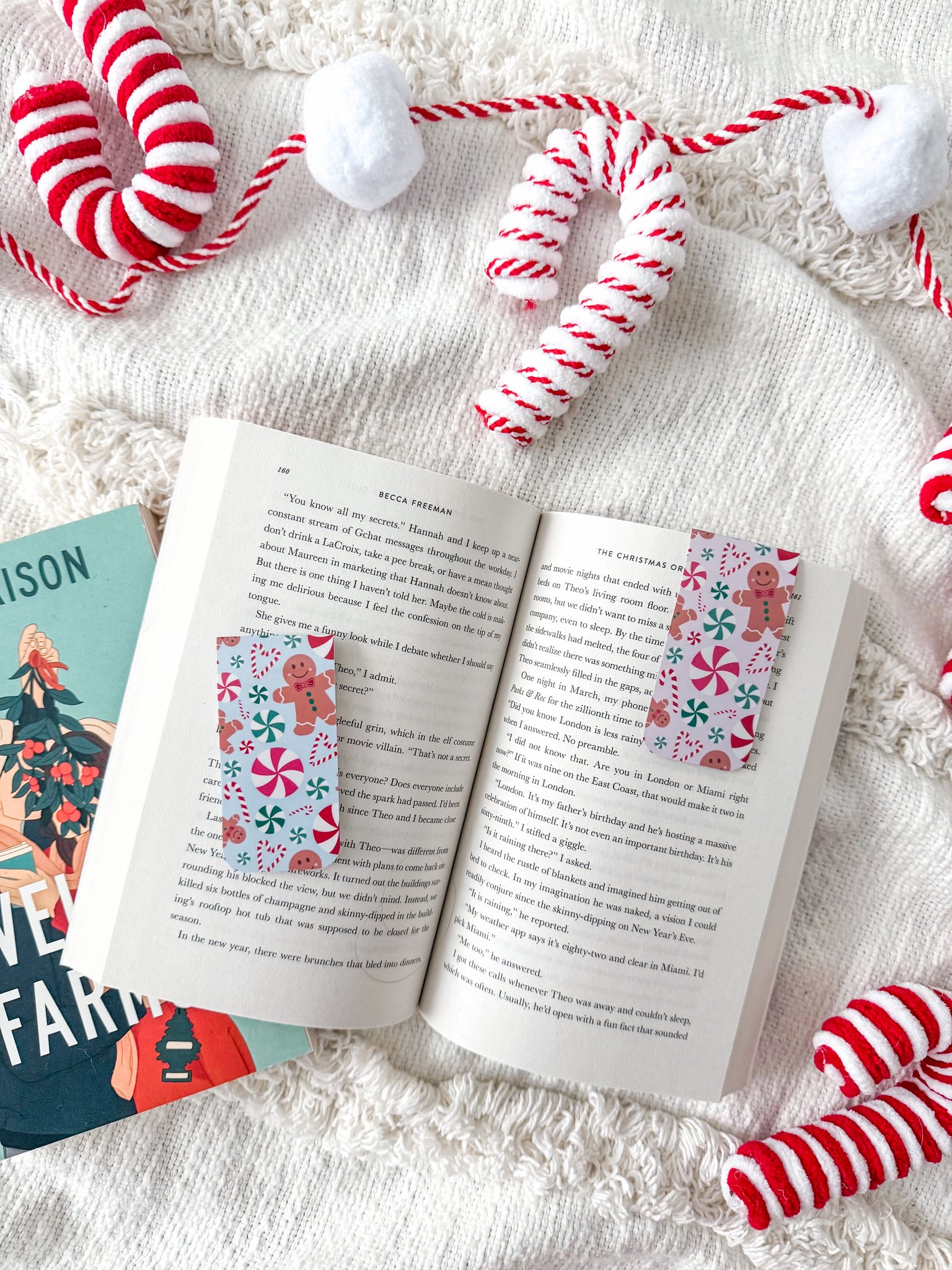 Holiday Gingerbread Magnetic Bookmarks