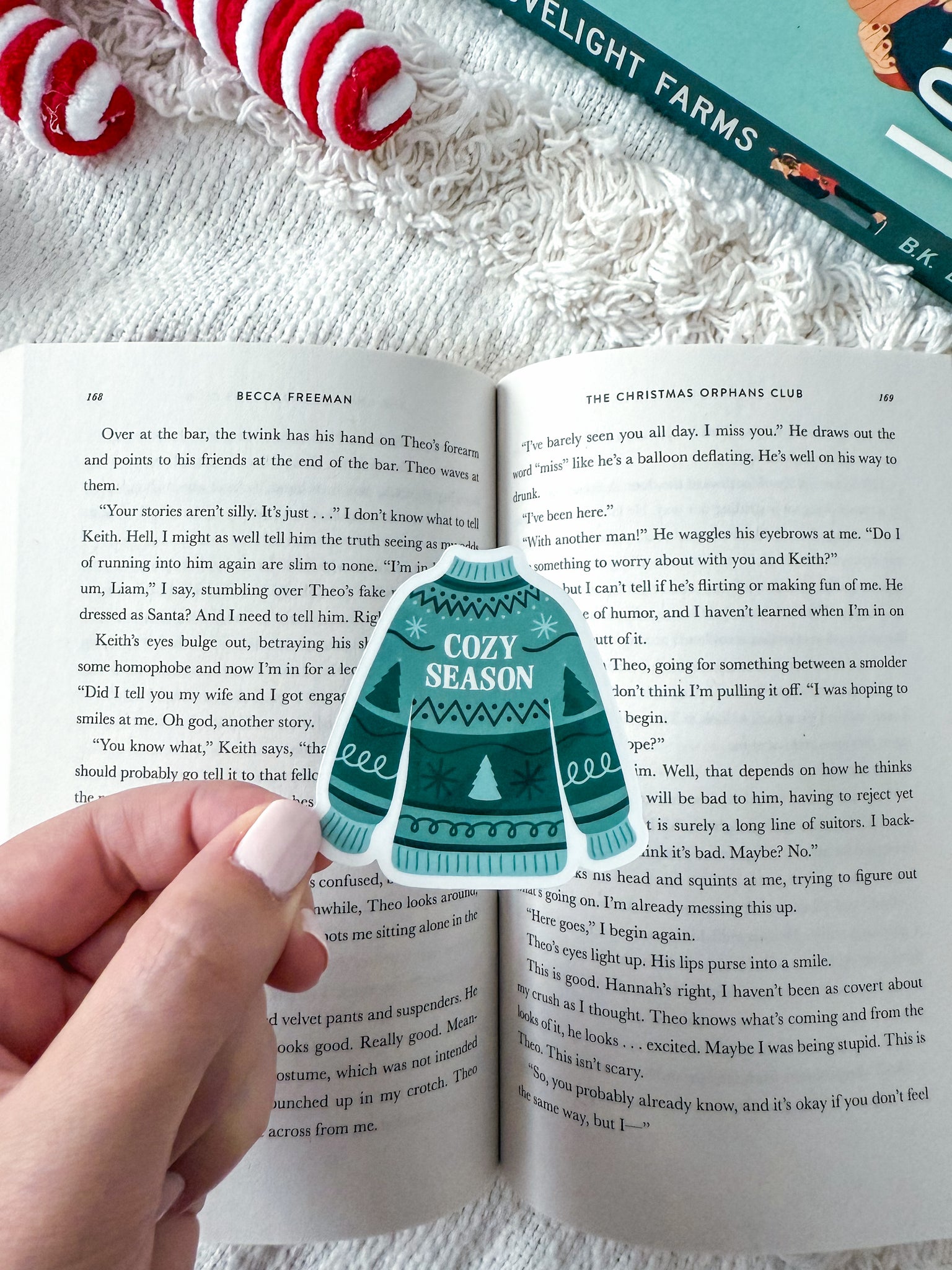 Cozy Season Christmas Sweater Sticker